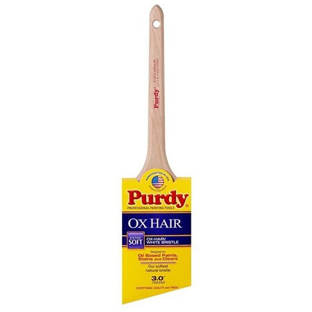 Purdy 3" Angle Sash Paint Brush, Ox Hair Bristle 144296030